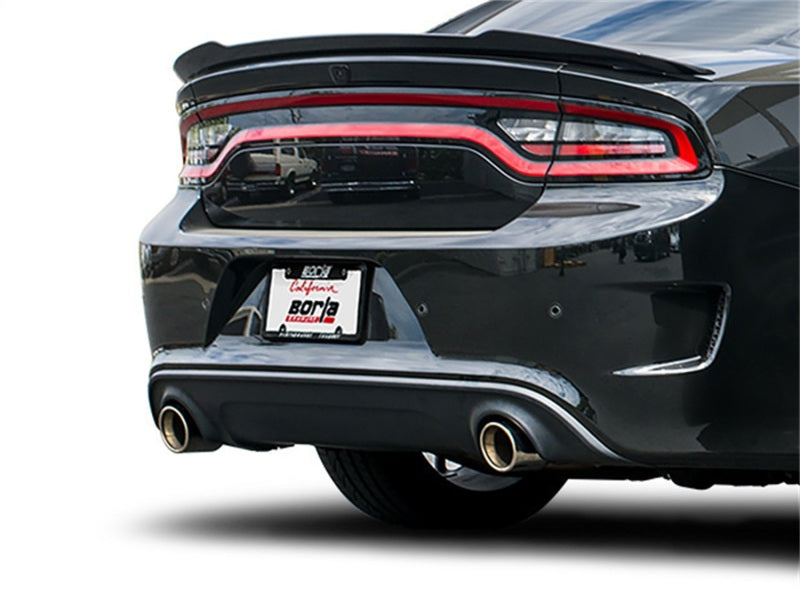 Borla 15-16 Dodge Charger Hellcat 6.2L V8 ATAK Catback Exhaust w/ Valves No Tips Factory Valance-thumbmail-4