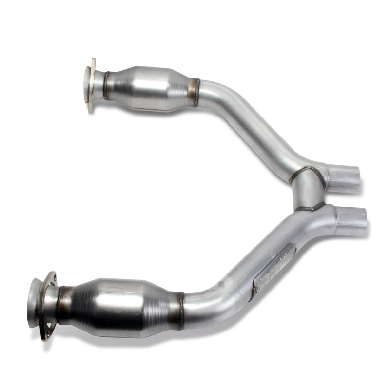 BBK 2015-16 Mustang V6 Short Mid H Pipe With Converters (To Be Used With 1642 Series Headers)-thumbmail-2