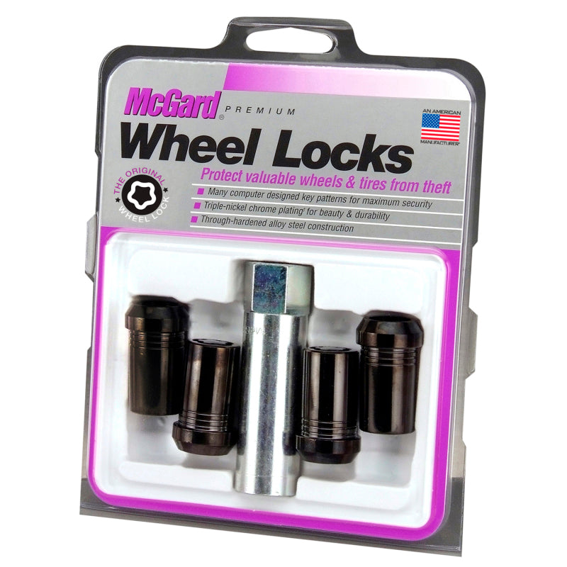 McGard Wheel Lock Nut Set - 4pk. (Tuner / Cone Seat) 1/2-20 / 13/16 Hex / 1.60in. Length - Black-thumbmail-4
