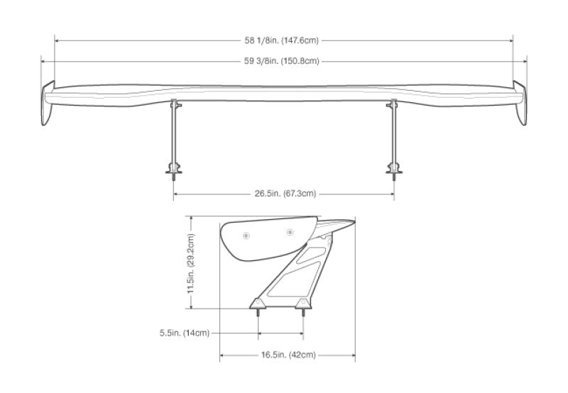 Seibon Universal GT Style Carbon Fiber Rear Spoiler-thumbmail-10
