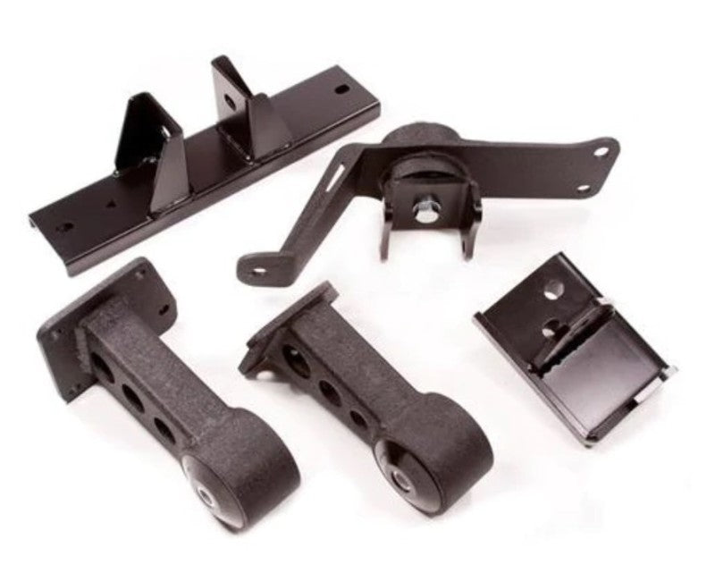 Innovative 00-09 Honda S2000 K-Series Black Steel Mounts 75A Bushings (K20 Engine)-thumbmail-1