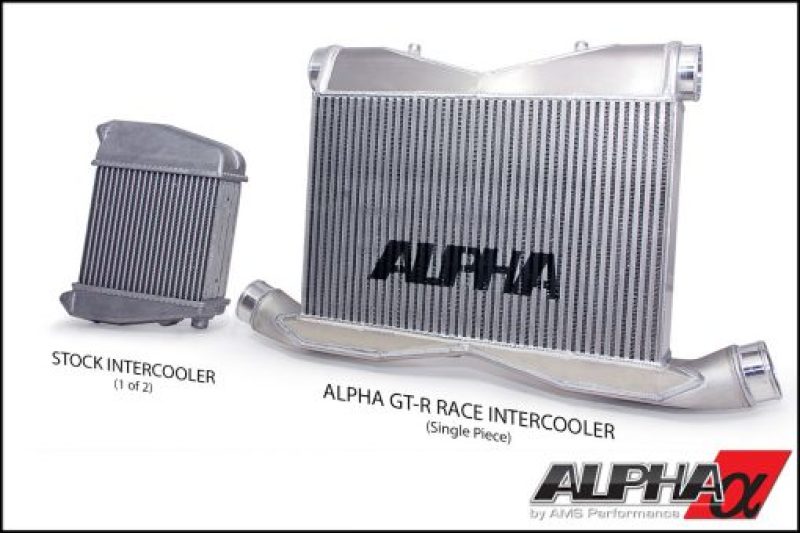 AMS Performance 09-11 Nissan GT-R Alpha Race Front Mount Intercooler w/Logo-thumbmail-3