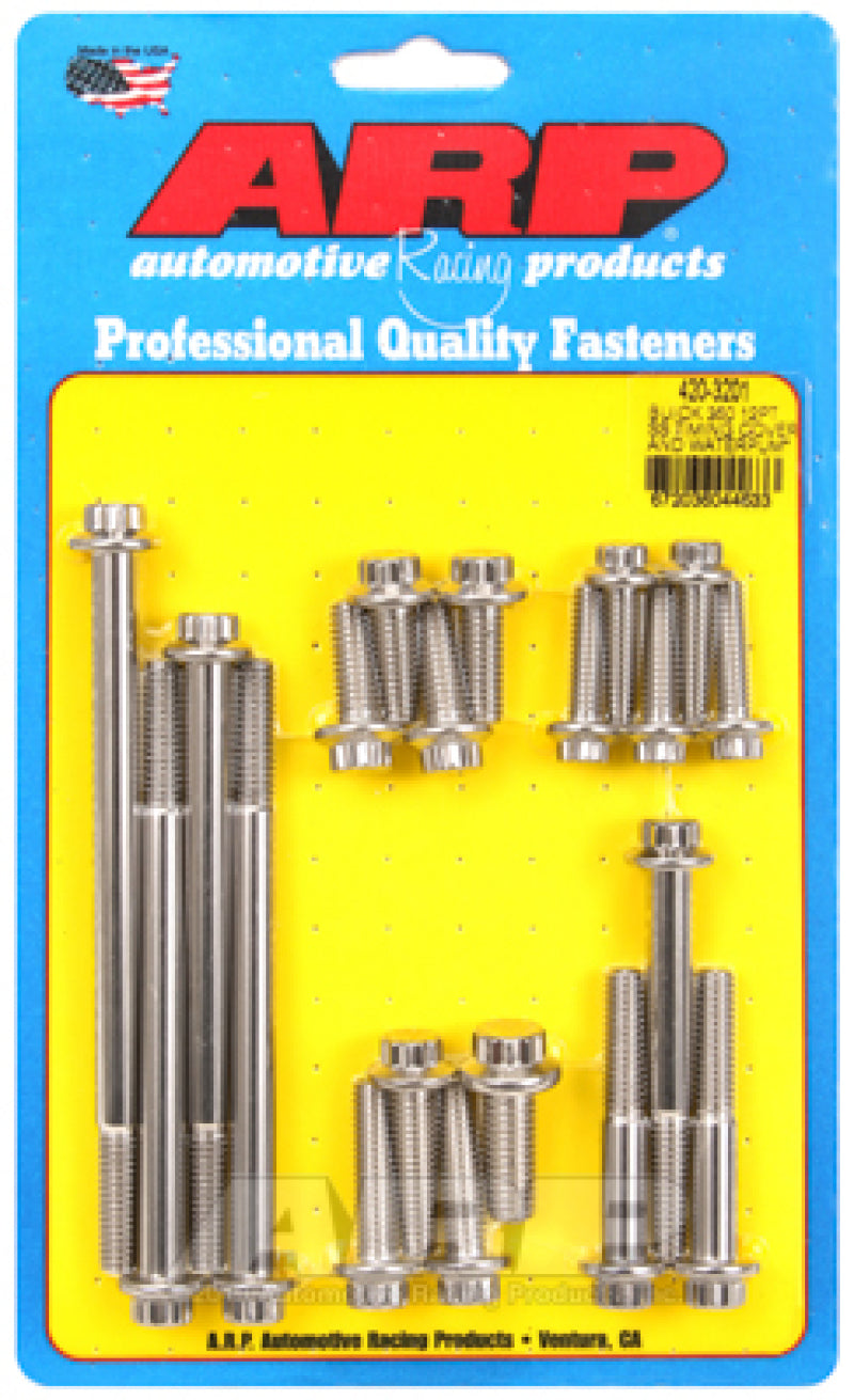 ARP Buick 350 SS 12PT Timing Cover and Water Pump Bolt Kit-thumbmail-1