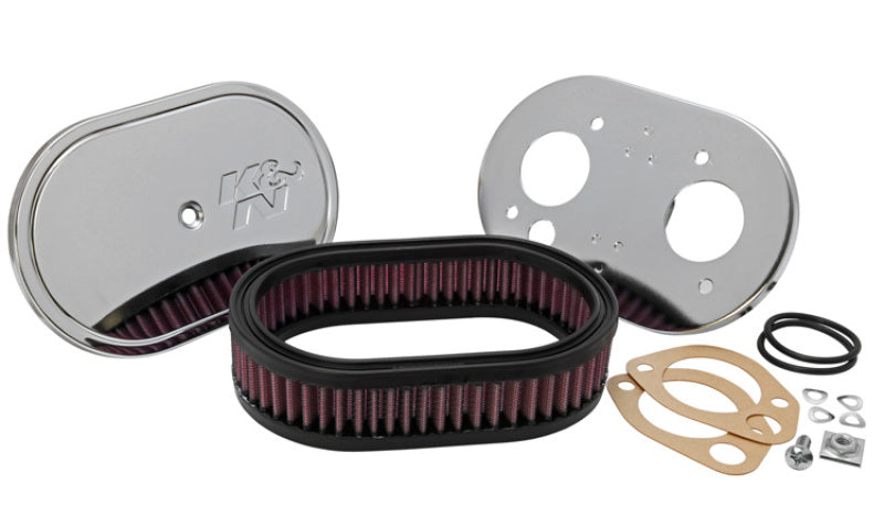 K&N Custom Racing Assembly Oval Red - 1.75in Filer Height-thumbmail-2