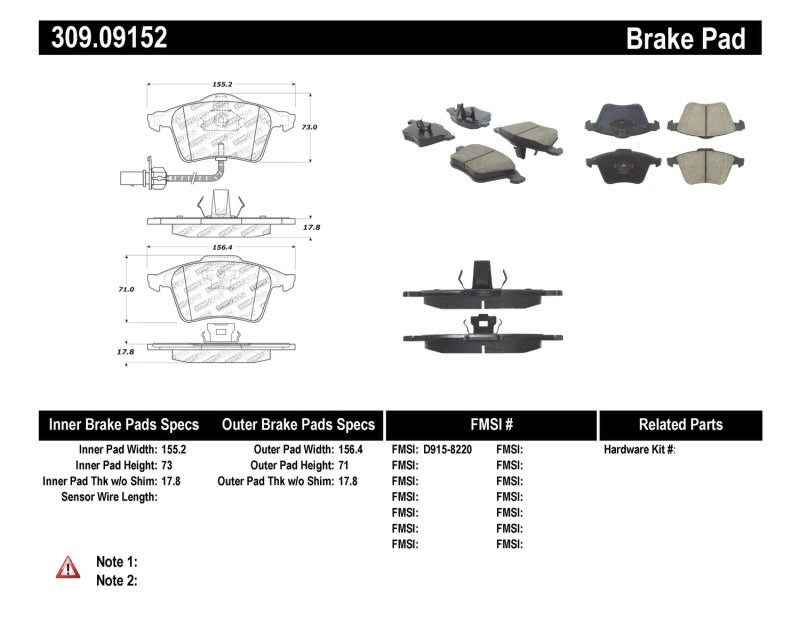 StopTech Performance 07-09 Mazda 3 Front Brake Pads-thumbmail-10