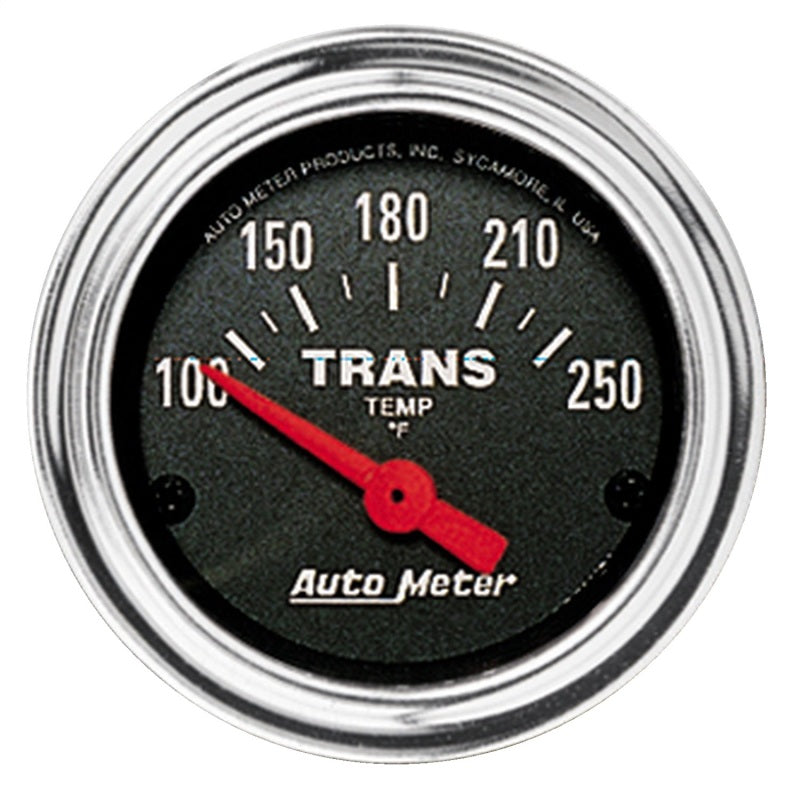 Autometer Traditional Chrome 2-1/16in 100-250 Degree F Electric Transmission Temperature Gague-thumbmail-1
