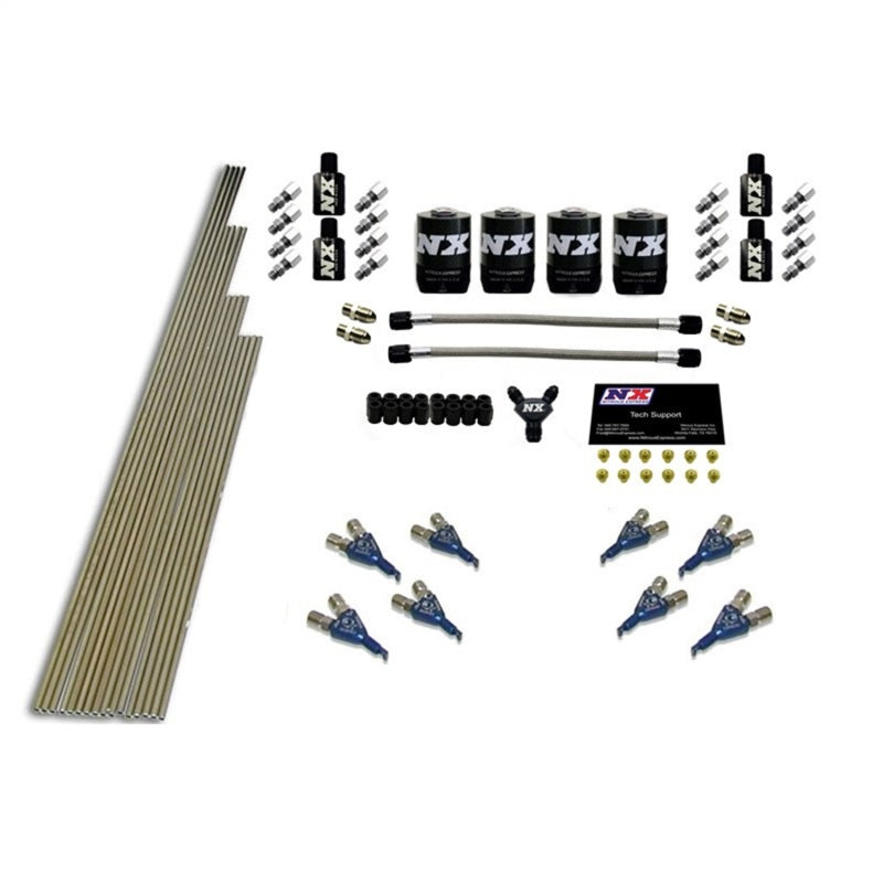 Nitrous Express 8 Cyl Piranha Nozzle Intake Plumbing Kit (Incl Hardware)-thumbmail-2