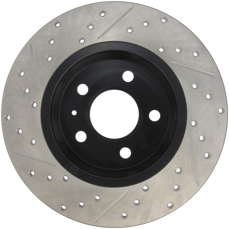 StopTech Power Slot 09-10 Audi A4/A4 Quattro / 08-10 A5 / 10 S4 Rear Left Drilled & Slotted Rotor-thumbmail-8