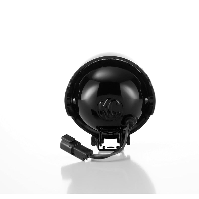 KC HiLiTES Rally 400 4in. Round Halogen Light 55w Spread Beam (Single) - Black-thumbmail-5