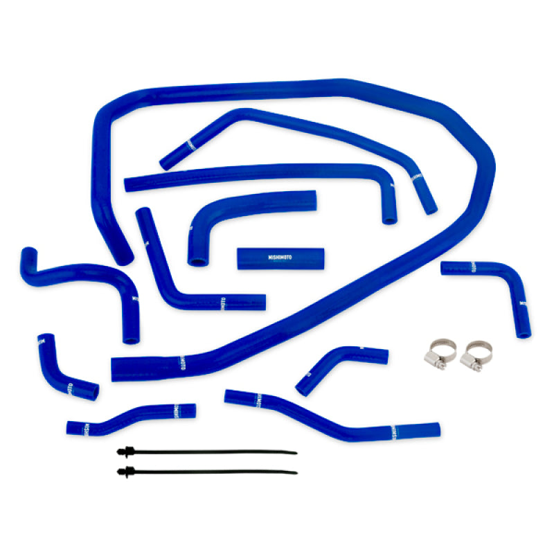 Mishimoto 2015 Subaru WRX Blue Silicone Radiator Coolant Ancillary Hoses Kit-thumbmail-2