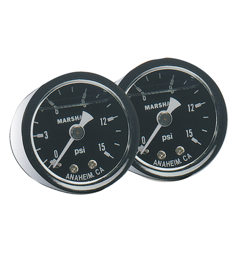 Fragola Fuel Pressure Gauge 0-30 PSI Liquid Filled-thumbmail-1