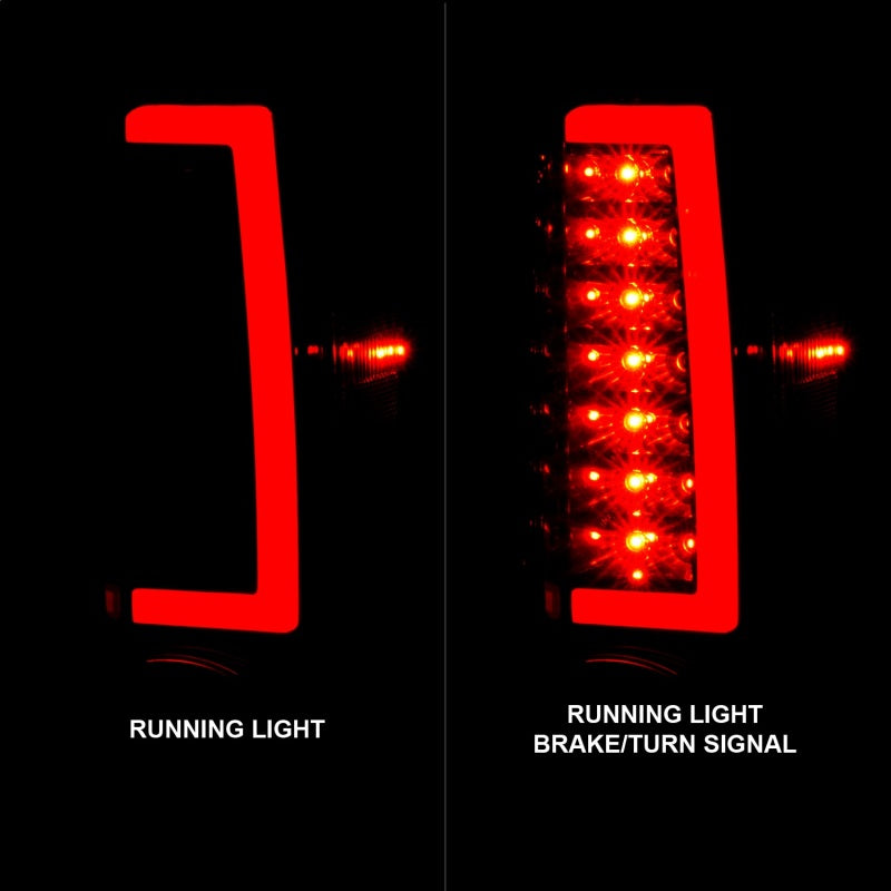 ANZO 2004-2012 Chevrolet Colorado/ GMC Canyon LED Tail Lights w/ Light Bar Black Housing Smoke Lens-thumbmail-11