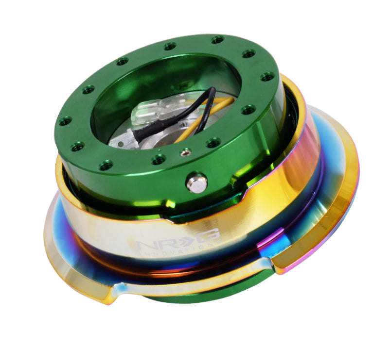 NRG Quick Release Gen 2.8 - Green Body / Neochrome Ring-thumbmail-2