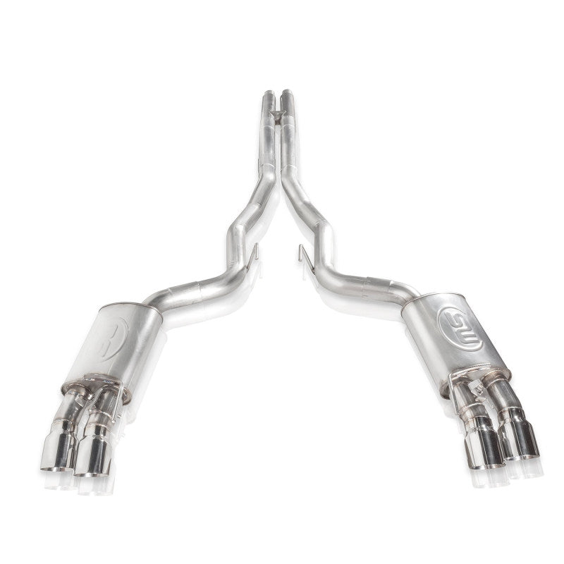 Stainless Works 2018+ Ford Mustang GT 3in Redline Series Catback H-Pipe w/Active Valves & Quad Tips-thumbmail-18