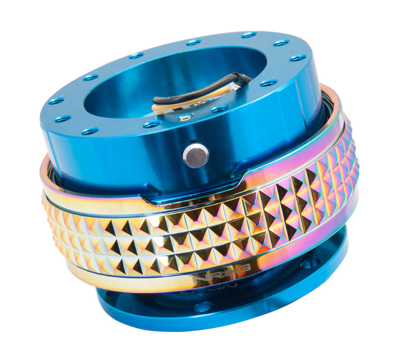 NRG Quick Release Kit - Pyramid Edition - Blue Body / Neochrome Pyramid Ring-thumbmail-2
