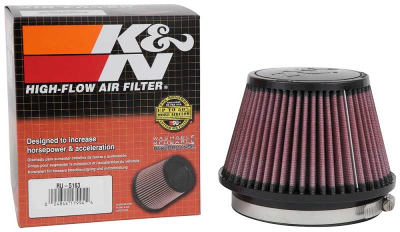 K&N Universal Rubber Filter 5in Flange ID x 6.5in Base OD x 4.5in Top OD x 4.125in Height-thumbmail-20