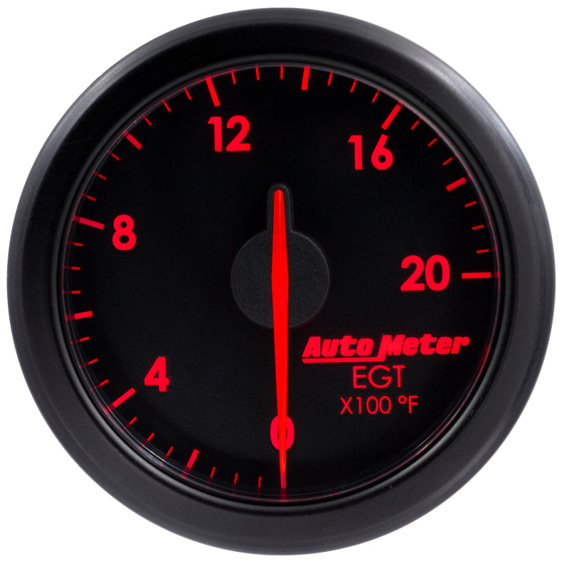 Autometer Airdrive 2-1/16in EGT Gauge 0-2000 Degrees F - Black-thumbmail-7