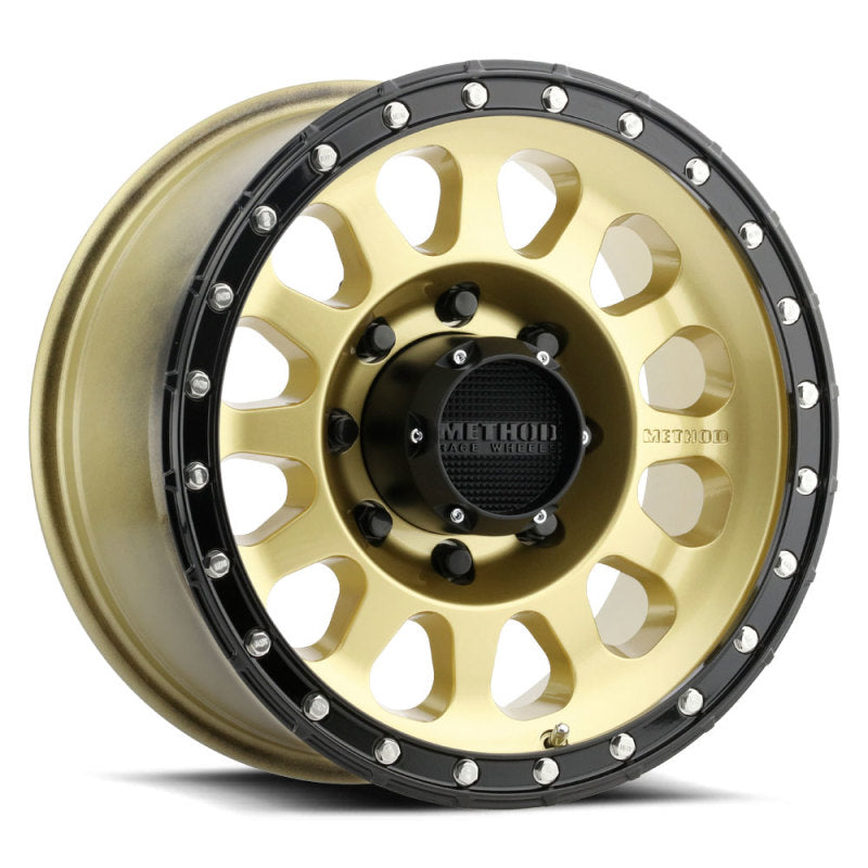 Method MR315 17x8.5 +25mm Offset 8x6.5 130.81mm CB Gold/Black Street Loc Wheel-thumbmail-1