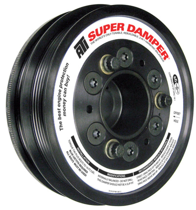 ATI Damper - 6.10in - Alum - 4 & 5 Grv - Acura Nsx 3.0L - 600 HP or Less - 1Pc-thumbmail-1