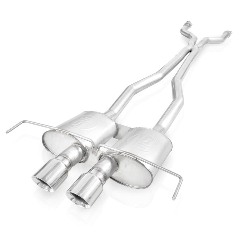 Stainless Works 2009-15 Cadillac CTS-V Coupe 3in Catback System X-Pipe S-Tube Mufflers 4in Tips-thumbmail-2