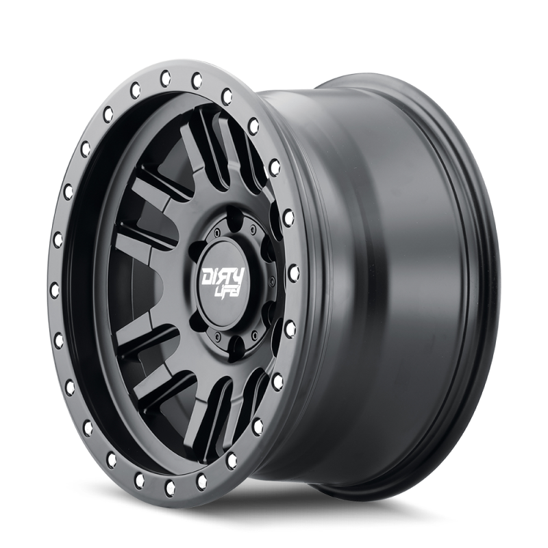Dirty Life 9309 Canyon Pro 17x9/6x139.7 BP/0mm Offset/106mm Hub Matte Black Wheel - Beadlock-thumbmail-3