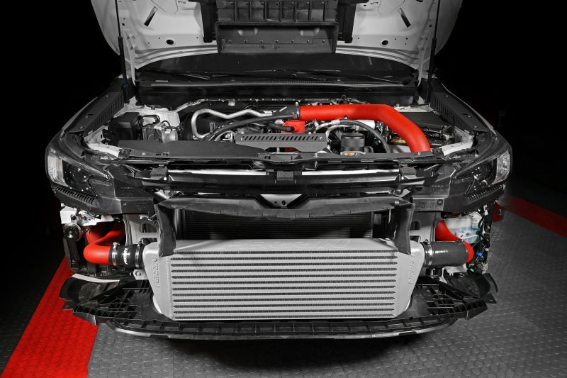 Perrin 22-23 Subaru WRX Front Mount Intercooler Kit (Red Tubes & Silver Core)-thumbmail-24