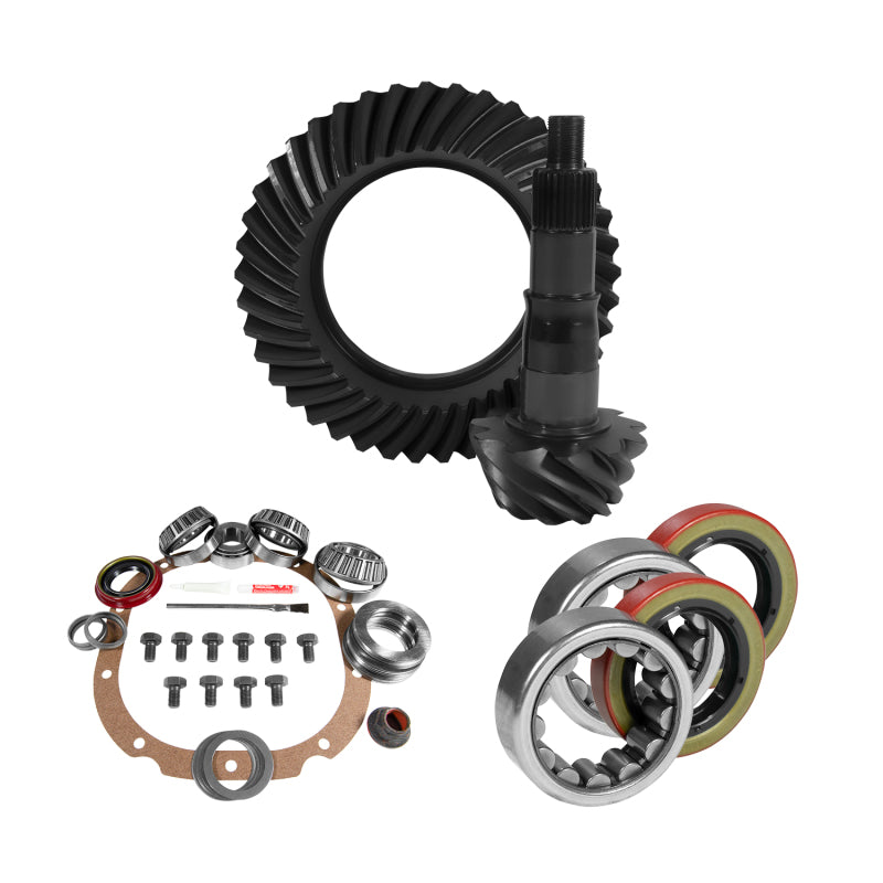 Yukon 8.8in Ford 4.11 Rear Ring & Pinion Install Kit 2.53in OD Axle Bearings and Seals-thumbmail-1