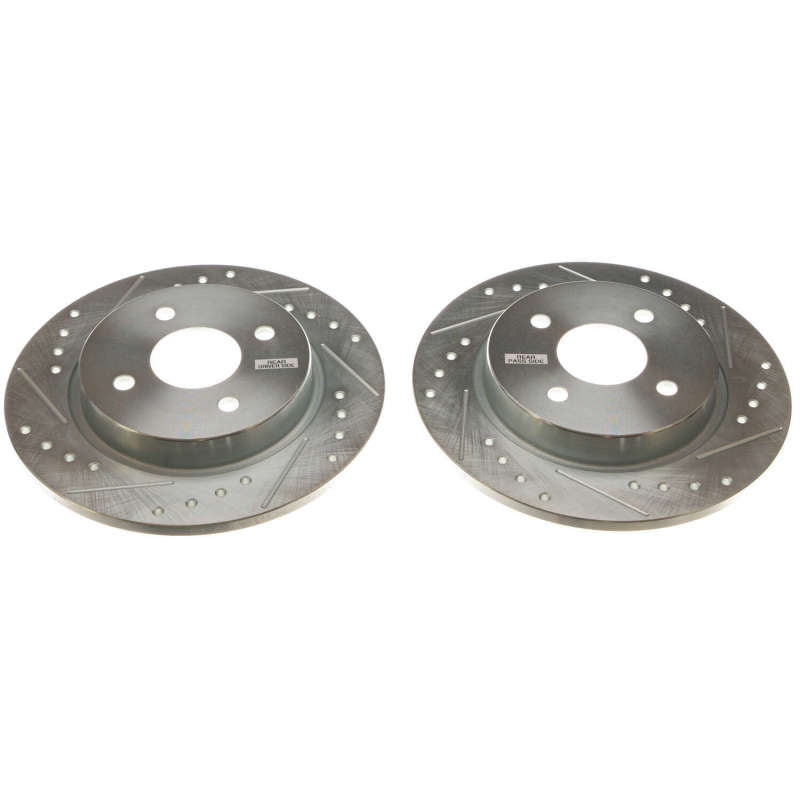 Power Stop 2018 Ford EcoSport Rear Evolution Drilled & Slotted Rotors - Pair-thumbmail-2