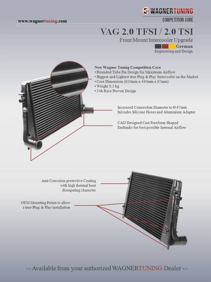 Wagner Tuning VAG 2.0L TFSI/TSI Competition Intercooler Kit-thumbmail-10