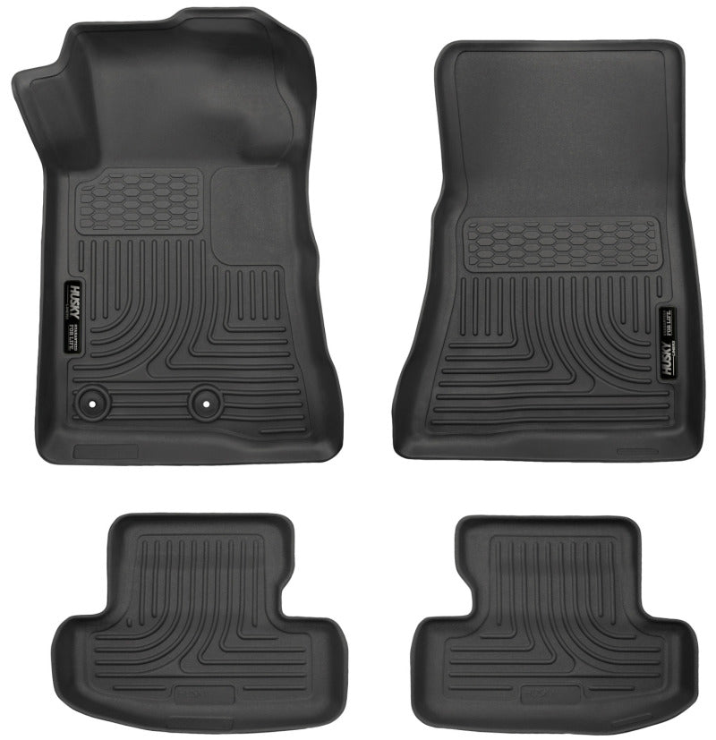 Husky Liners 2015 Ford Mustang WeatherBeater Black Front & Second Seat Floor Liner-thumbmail-3
