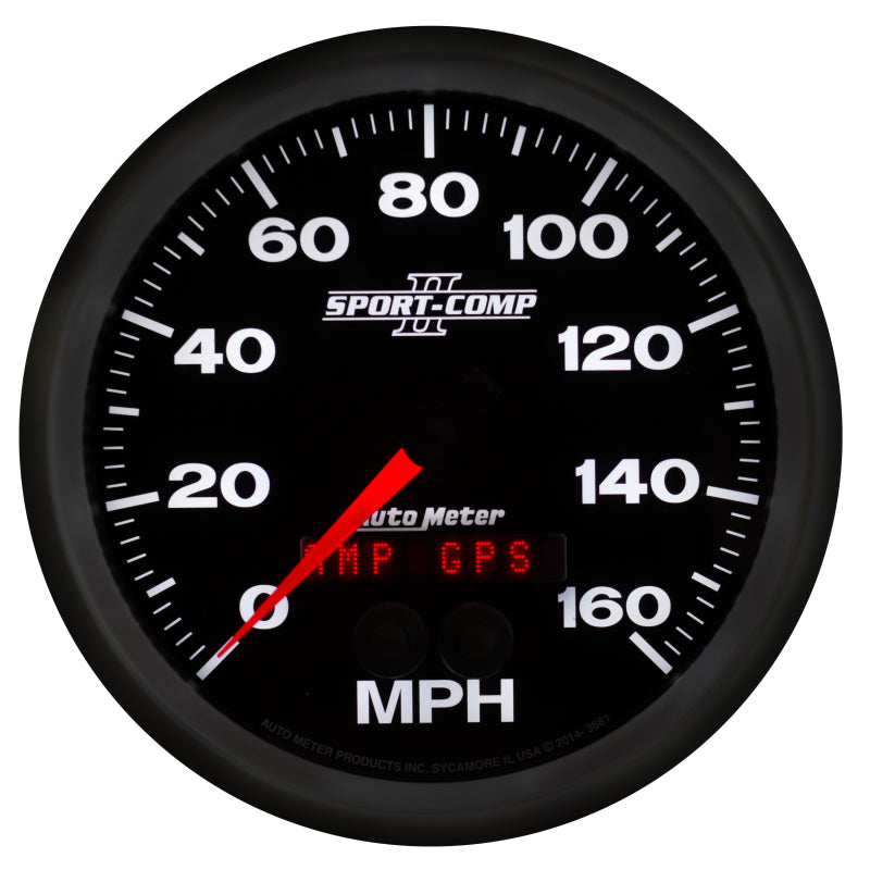 Autometer Sport-Comp II 5in 0-140MPH In-Dash Electronic GPS Programmable Speedometer-thumbmail-6