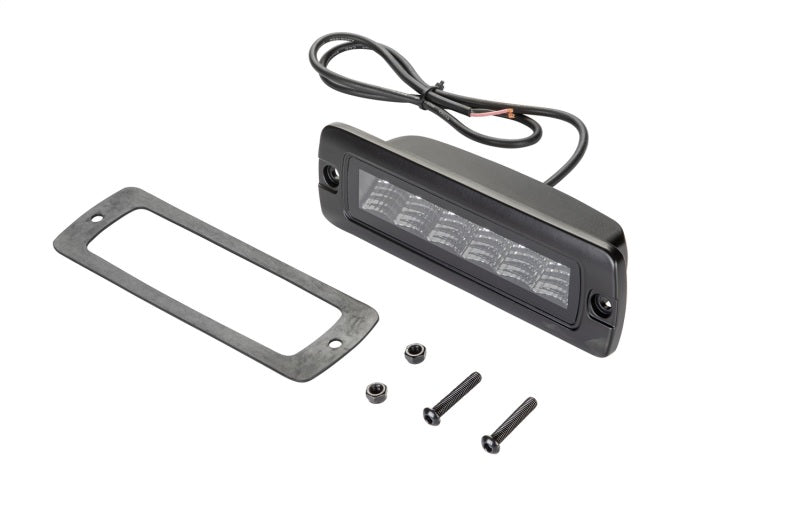Hella Universal Black Magic 6 L.E.D. Flush Mount Mini Light Bar - Flood Beam-thumbmail-2