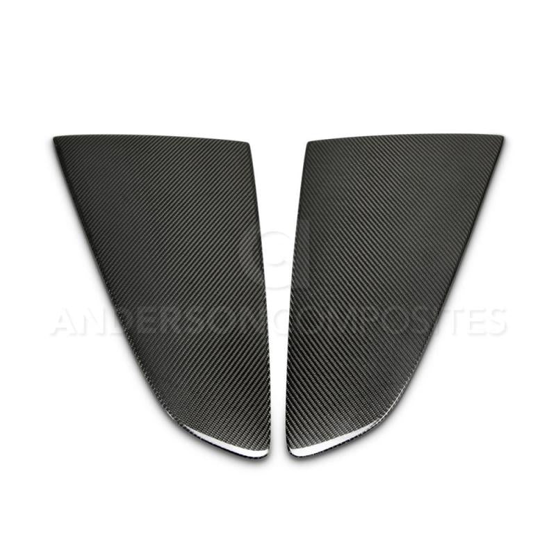 Anderson Composites 2015-2017 Ford Mustang Type -F Style Window Louvers - Flat-thumbmail-6
