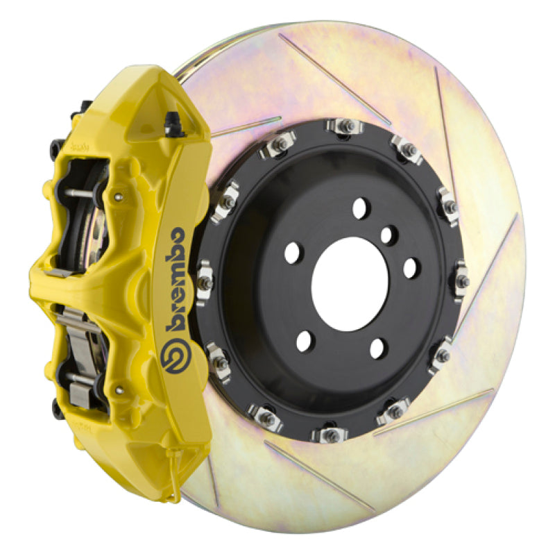 Brembo 10-19 Ghost Front GT BBK 6 Piston Cast 411x34 2pc Rotor Slotted Type-1- Yellow-thumbmail-1