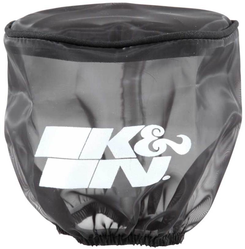 K&N Black DryCharger Round Straight Air Filter Wrap 4.5in ID x 4in H-thumbmail-3