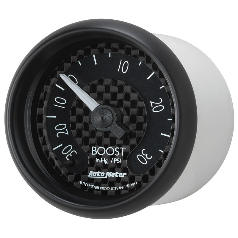 Autometer GT Series 52mm Mechanical 30 In Hg/30 psi Vacuum/Boost Gauge-thumbmail-6