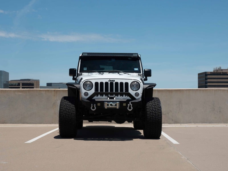 Road Armor 07-18 Jeep Wrangler JK Stealth Front Fender Flare Body Armor w/LED DRL - Tex Blk-thumbmail-9