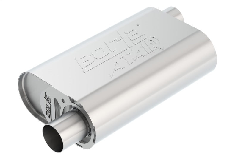 Borla CrateMuffler Stock SBC 283/327/350 ATAK 2.25in Offset/Offset 14inx4.35inx9in Oval Muffler-thumbmail-2