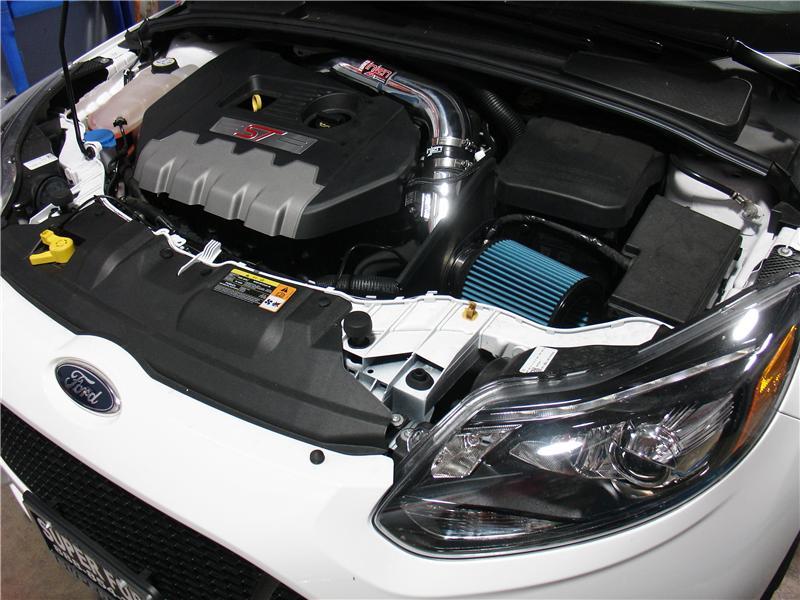 Injen 13-14 Ford Focus ST 2.0L (t) 4cyl Black Short Ram Intake w/MR Tech & Heat Shield-thumbmail-4
