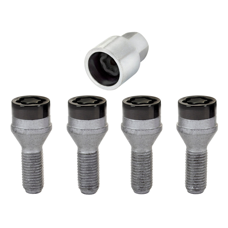 McGard Wheel Lock Bolt Set - 4pk. (Cone Seat) M12X1.5 / 17mm Hex / 25.5mm Shank Length - Black-thumbmail-4