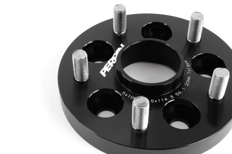 Perrin Wheel Adapter 20mm Bolt-On Type 5x100 to 5x114.3 w/ 56mm Hub (Set of 2)-thumbmail-8