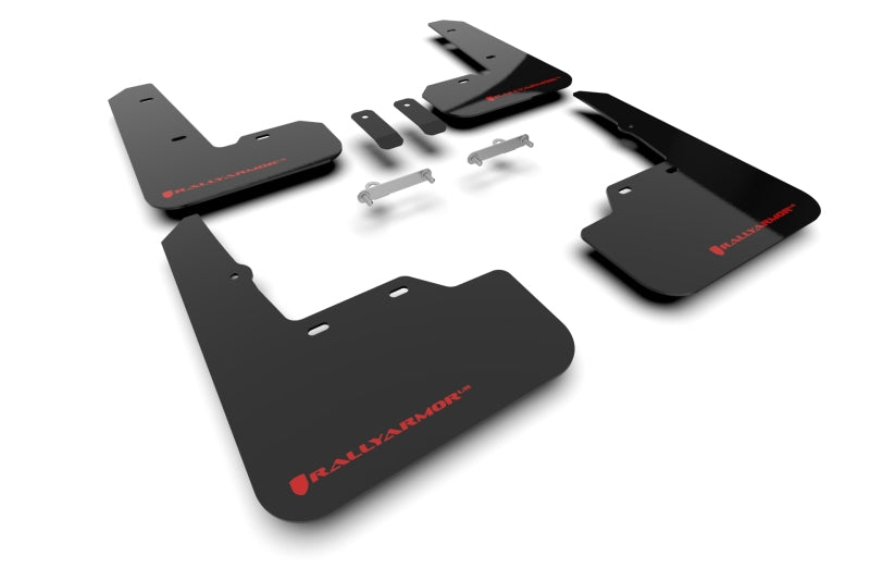Rally Armor 2022 Subaru WRX Black UR Mud Flap w/ Red Logo-thumbmail-6