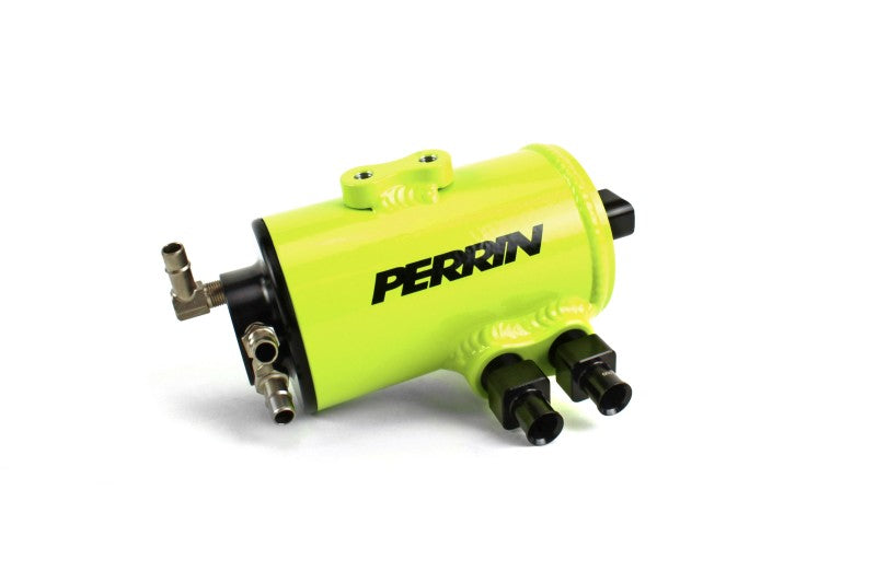Perrin 02-14 Subaru WRX / 04-19 STI with FMIC Air Oil Separator - Neon Yellow-thumbmail-5