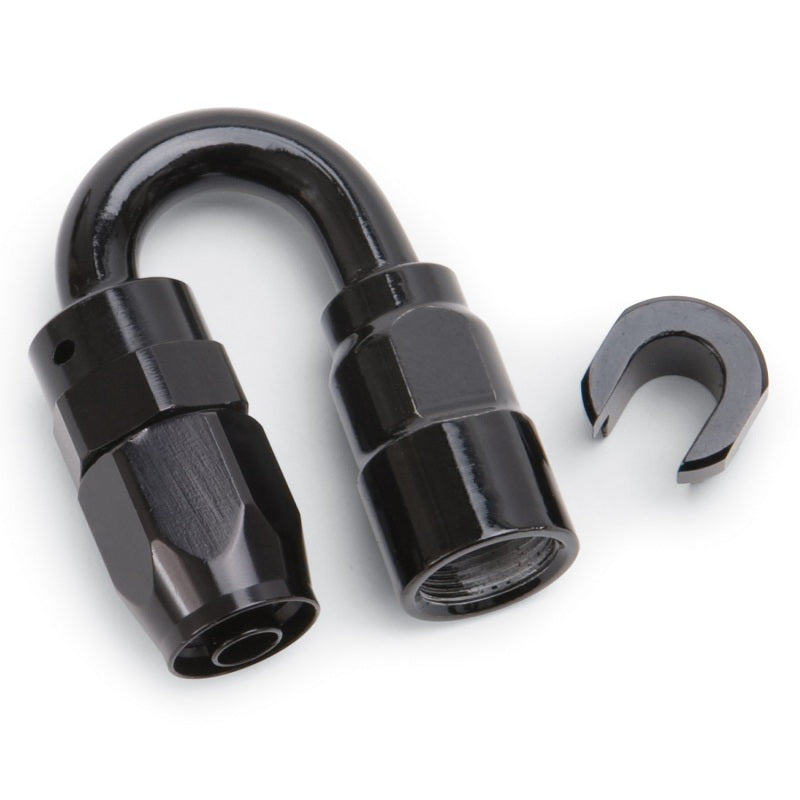 Russell Performance 5/16in SAE Quick Disc Female to -6 Hose Black 180 Degree Hose End-thumbmail-6