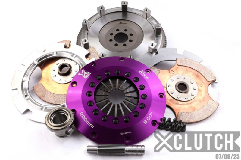 XClutch 91-98 Nissan 180SX S13 2.0L 8in Twin Solid Ceramic Clutch Kit-thumbmail-1