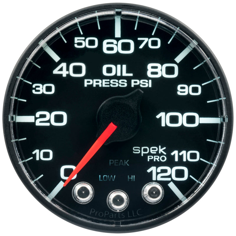 Autometer Spek-Pro 52.4mm 0-120 PSI Digital Stepper Motor Oil Pressue Gauge-thumbmail-3