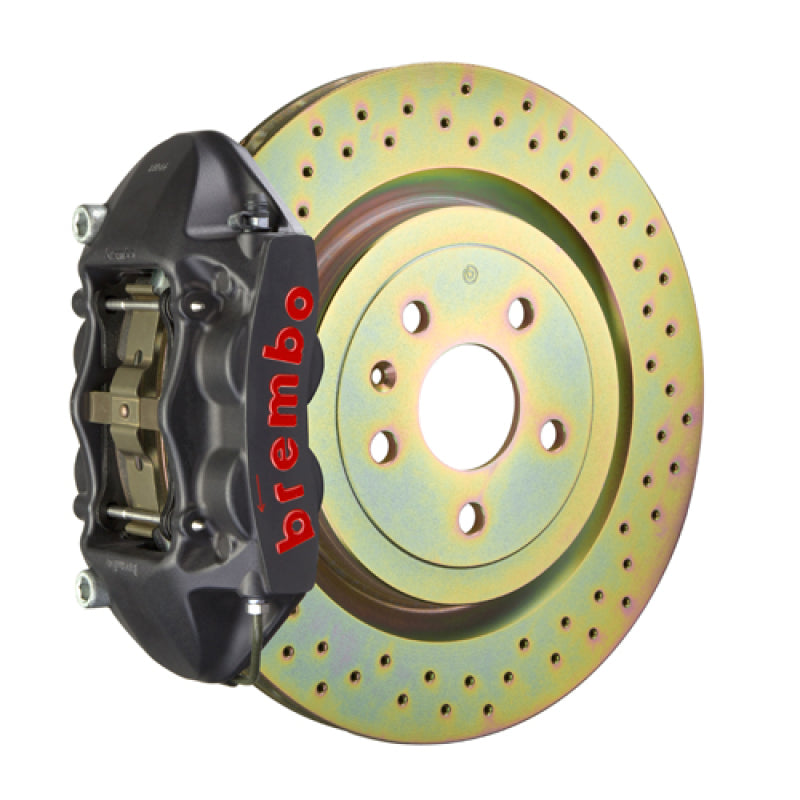Brembo 11-18 Focus/13-18 Focus ST Front GTS BBK 4 Piston Cast 336 x28 1pc Rotor Drilled-Black HA-thumbmail-1