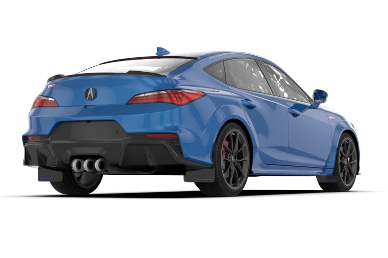Rally Armor 23-24 Acura Integra + Integra A-Spec Black UR Mud Flap W/Dark Grey Logo (No Drill Req)-thumbmail-4