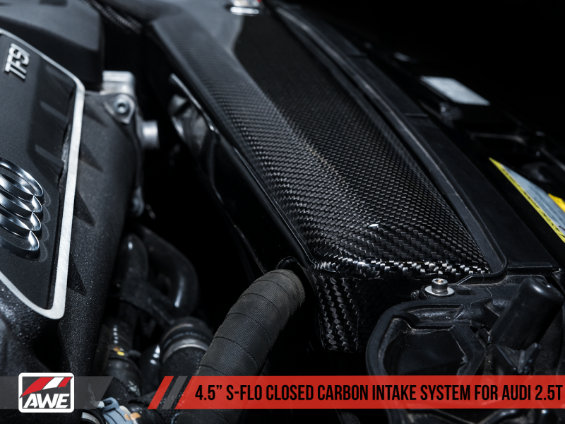 AWE Tuning Audi RS3 / TT RS S-FLO Closed Carbon Fiber Intake-thumbmail-9