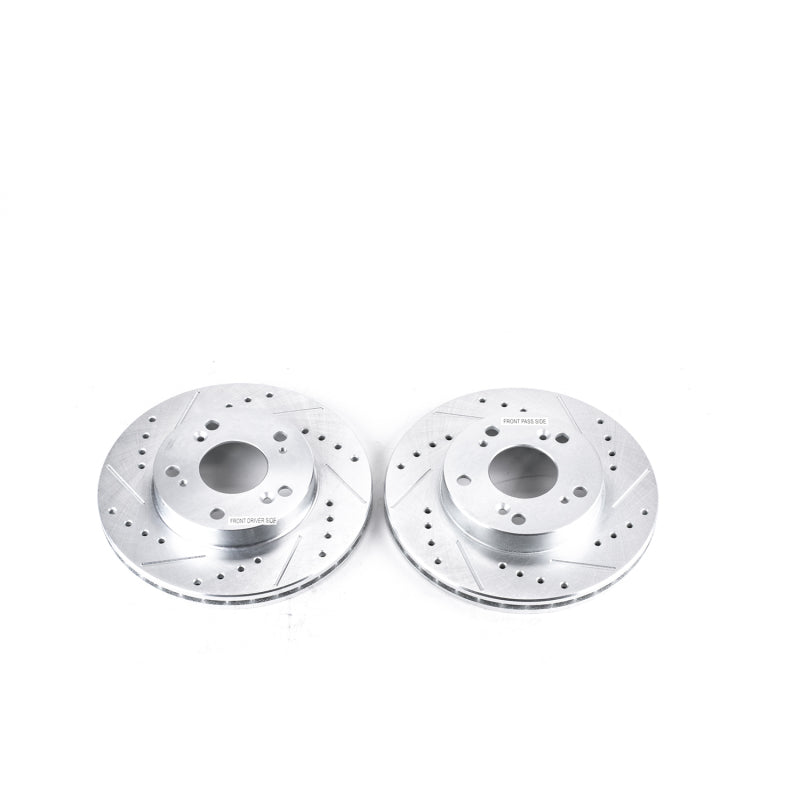 Power Stop 02-06 Acura RSX Front Evolution Drilled & Slotted Rotors - Pair-thumbmail-2